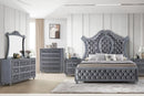 Crown Mark Furniture Voltare Dresser in Dark Grey
