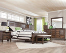 Franco Eastern King & Queen Panel Bed Antique White & Oak