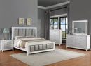 Crown Mark Furniture Ariane Chest in Silver and White