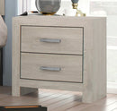 Crown Mark Furniture Jaylen 2 Drawer Nightstand in Gray