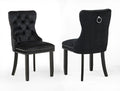 Arabella Accent Chair Black Velvet