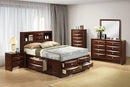 Zosimo Bed Black, Chrome, & Grey