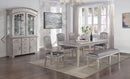 Crown Mark Klina Glam Dining Table in Light Gray image