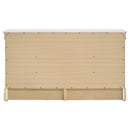 Louis Philippe 6-drawer Dresser White