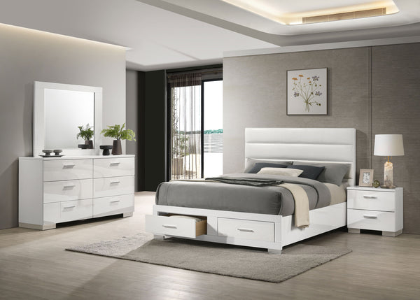 Felicity 5 & 4 Pc E.King, Queen, & Full Bedroom Set