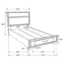 Miranda Panel Platform Storage Bed