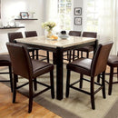 GLADSTONE II Dark Walnut/Ivory Counter Ht. Table