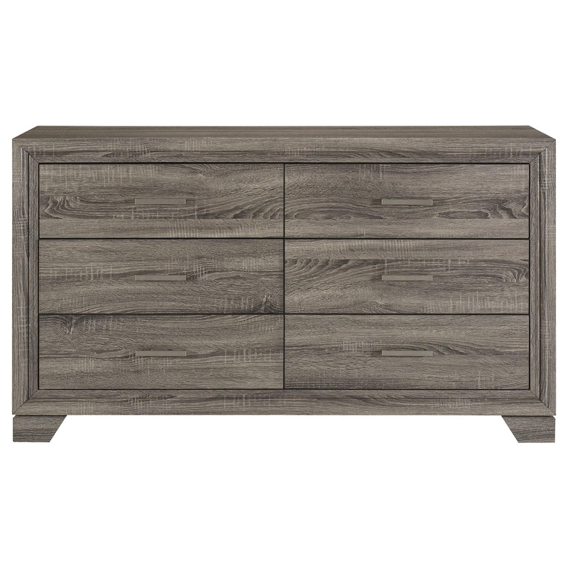 Wright California King Bedroom Set Brown Oak