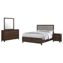 Welsley California King Bedroom Set Walnut