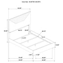 Ives 4 & 5 Piece Bedroom Set E.king & Queen White & Grey