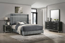 Lucia 4 & 5 Piece Bedroom Set King & Queen Beige & Grey