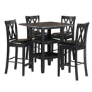 2514BK-36 - 5-Piece Pack Counter Height Set