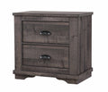 Crown Mark Furniture Coralee 2 Drawer Nightstand in Gray image