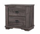 Crown Mark Furniture Coralee 2 Drawer Nightstand in Gray image