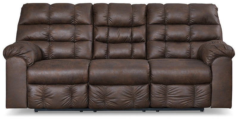 Derwin Reclining Sofa with Drop Down Table