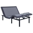 Negan Eastern King, E.King, Queen, & Twin XL Adjustable Bed Base Grey and Black