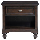 Devon Bedroom Set Wine Red and Dark Oak