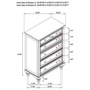 Devon Bedroom Set Wine Red and Dark Oak