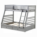 Jason Twin-Full Bunk Bed With Storage