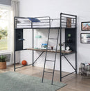 Twin Loft Bed w/Desk