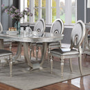 CATHALINA Oval Dining Table, Silver