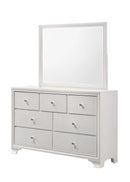 Crown Mark Furniture Lyssa Dresser Mirror in White image