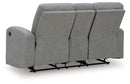 Gauntlet Reclining Loveseat with Console