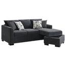 Storey Upholstered Sleeper Sectional Chaise Sofa