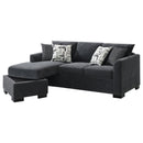 Storey Upholstered Sleeper Sectional Chaise Sofa