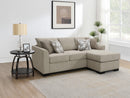 Storey Upholstered Sleeper Sectional Chaise Sofa