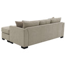 Storey Upholstered Sleeper Sectional Chaise Sofa