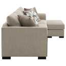 Storey Upholstered Sleeper Sectional Chaise Sofa