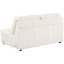 Emberson Upholstered Armless Loveseat Ivory