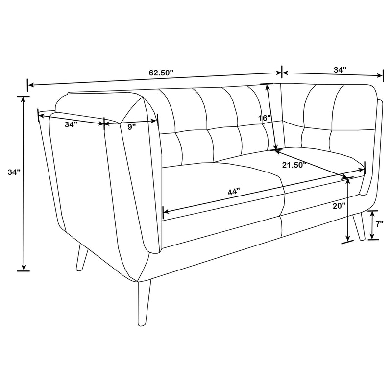 Thatcher Stationary Loveseat