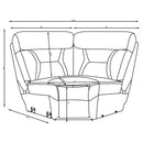Higgins Reclining Sectionals Corner Chair