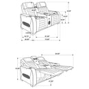 Zuma Dual Power Reclining Loveseat