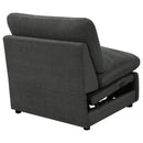 Collins Black Reclining Sectional