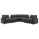 Collins Black & White Reclining Sectional