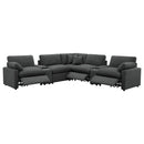 Collins Black & White Reclining Sectional
