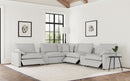 Collins Black & White Reclining Sectional