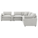 Collins Black & White Reclining Sectional