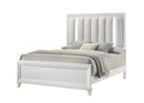 Crown Mark Furniture Cressida Queen Upholstered Panel Bed in White B7300-Q image