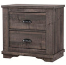 Crown Mark Furniture Coralee 2 Drawer Nightstand in Gray image
