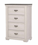 Crown Mark Furniture Leighton 4 Drawer Chest in White image