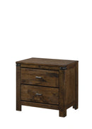 Crown Mark Furniture Curtis Night Stand in Rustic image
