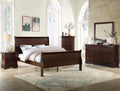 Crown Mark Furniture Louis Philip Twin Bed in Dark Cherry image