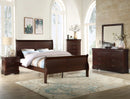 Crown Mark Furniture Louis Philip Twin Bed in Dark Cherry image