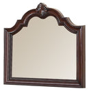 Crown Mark Furniture Sheffield Dresser Mirror in Dark Cherry image