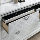 Emmeline Bed Silver & White