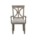 Cardano Arm Chair in Light Brown(Set of 2)